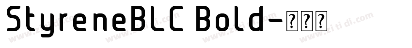 StyreneBLC Bold字体转换